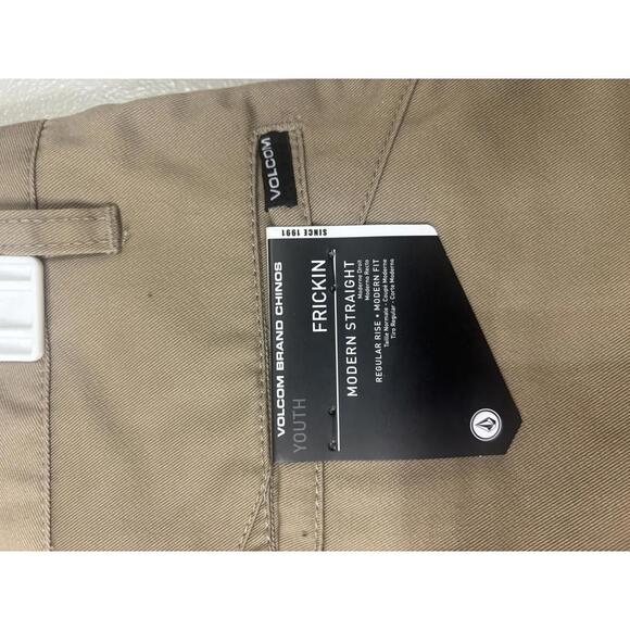 Volcom Youth Frickin Modern Straight Chino - Size 23 NWT - Picture 2 of 7